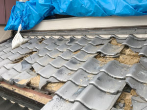 土葺き　屋根瓦