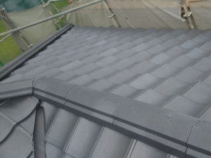 台風　屋根瓦　補修