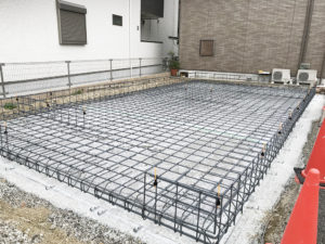 テナント工事　新築　基礎　鉄筋