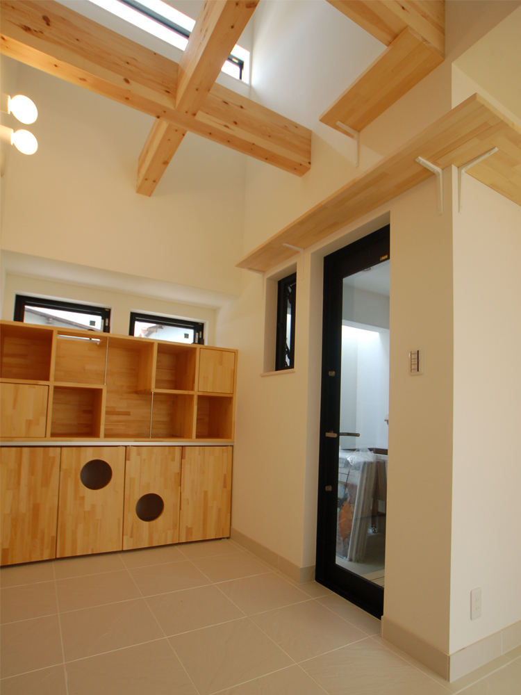 ペットと暮らす家　大阪　ねこちゃん　目線が合う　スキップフロア