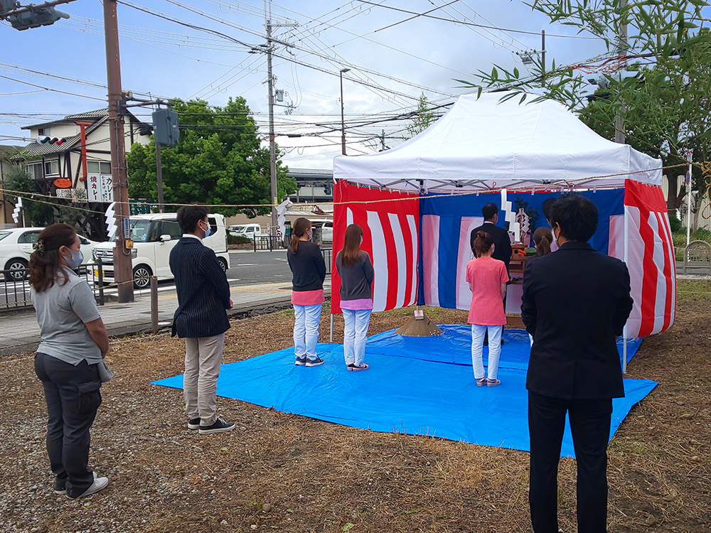 スクエアプラス　地鎮祭　新築　歯科医院　設計デザイン