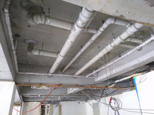 歯科医院　改装　新装　設計デザイン　大阪　天井あらわし