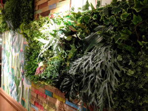 アートパネル　グリーン　光触媒　フェイク　アート　ディスプレイ　店舗