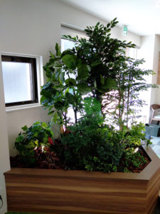 アートパネル　グリーン　光触媒　フェイク　アート　ディスプレイ　店舗